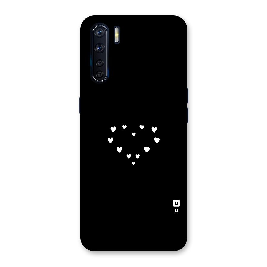 Heart of Hearts Glass Back Case for Oppo F15