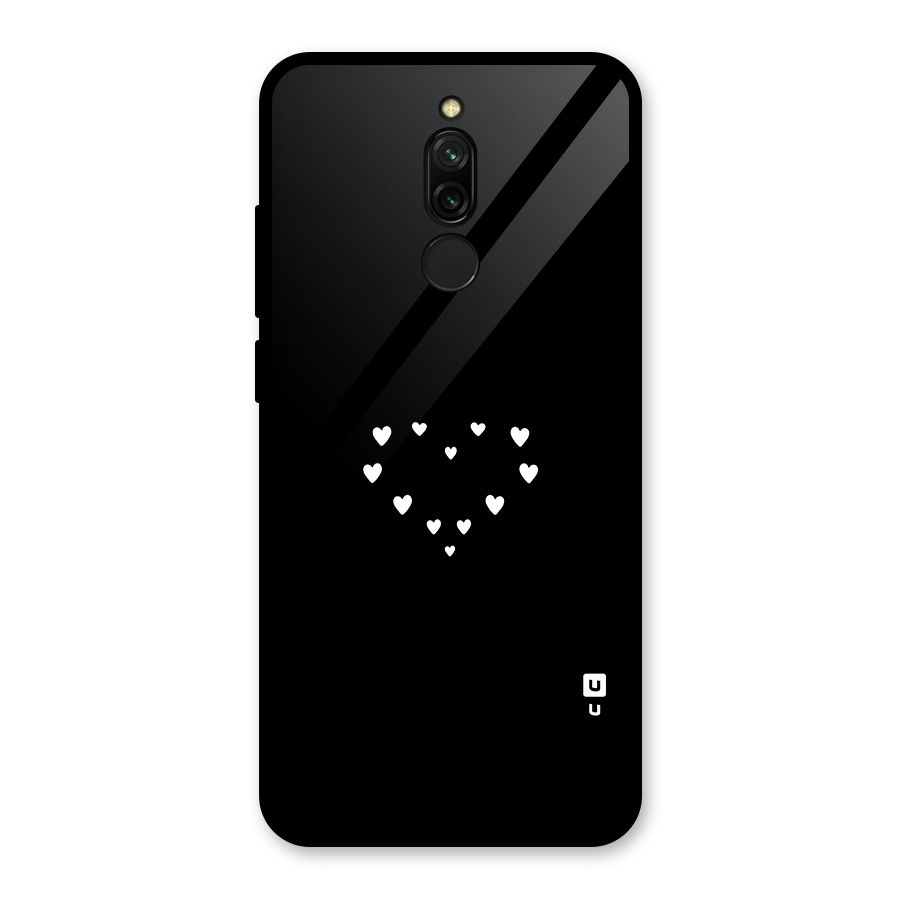 Heart of Hearts Glass Back Case for Redmi 8