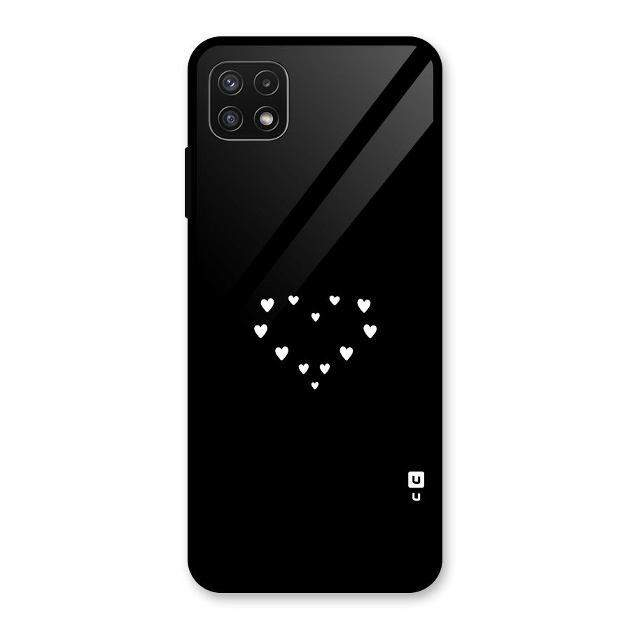 Heart of Hearts Glass Back Case for Galaxy A22 5G