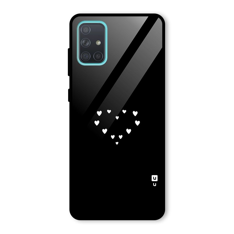 Heart of Hearts Glass Back Case for Galaxy A71