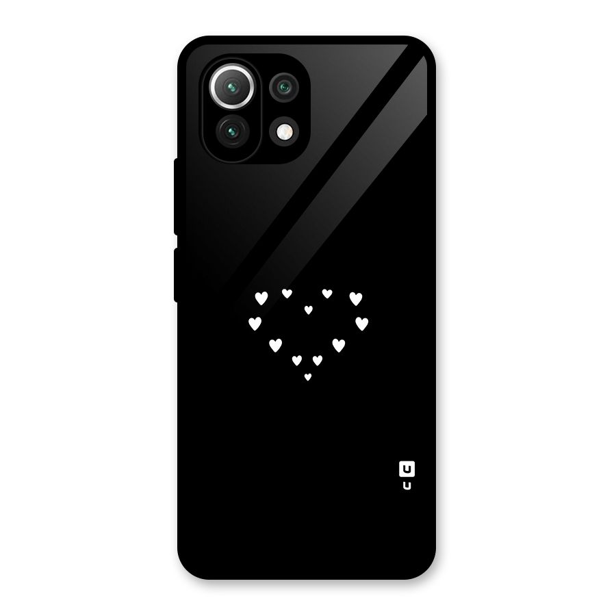 Heart of Hearts Glass Back Case for Mi 11 Lite