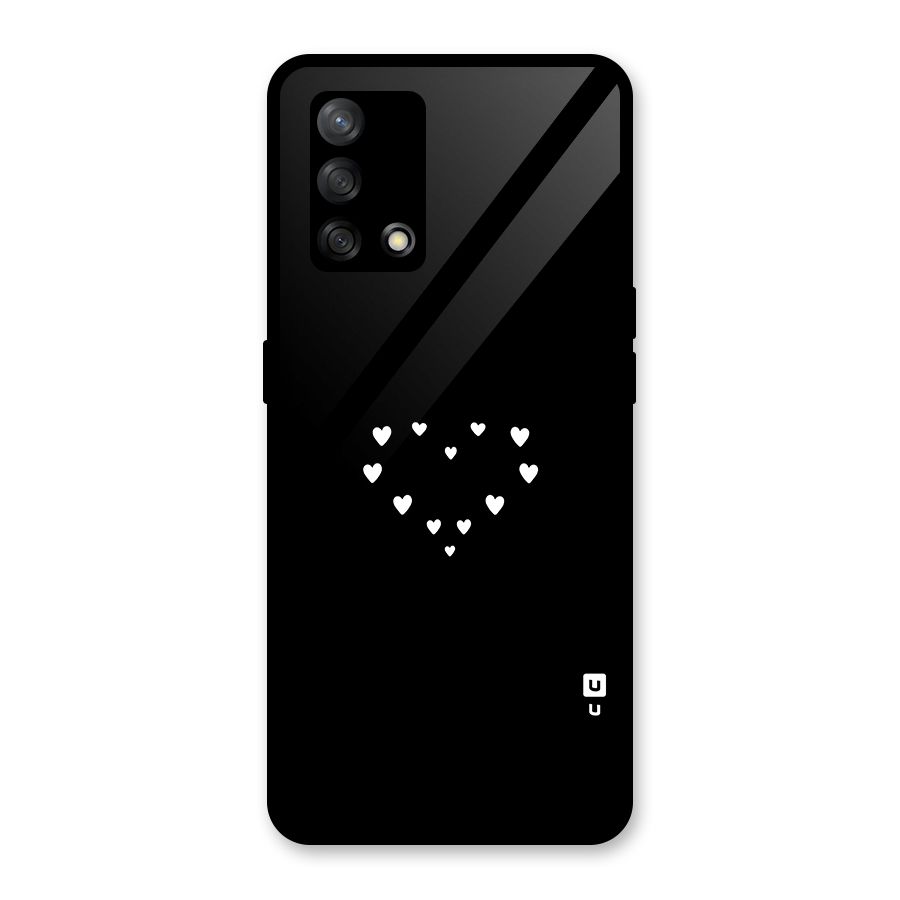 Heart of Hearts Glass Back Case for Oppo F19
