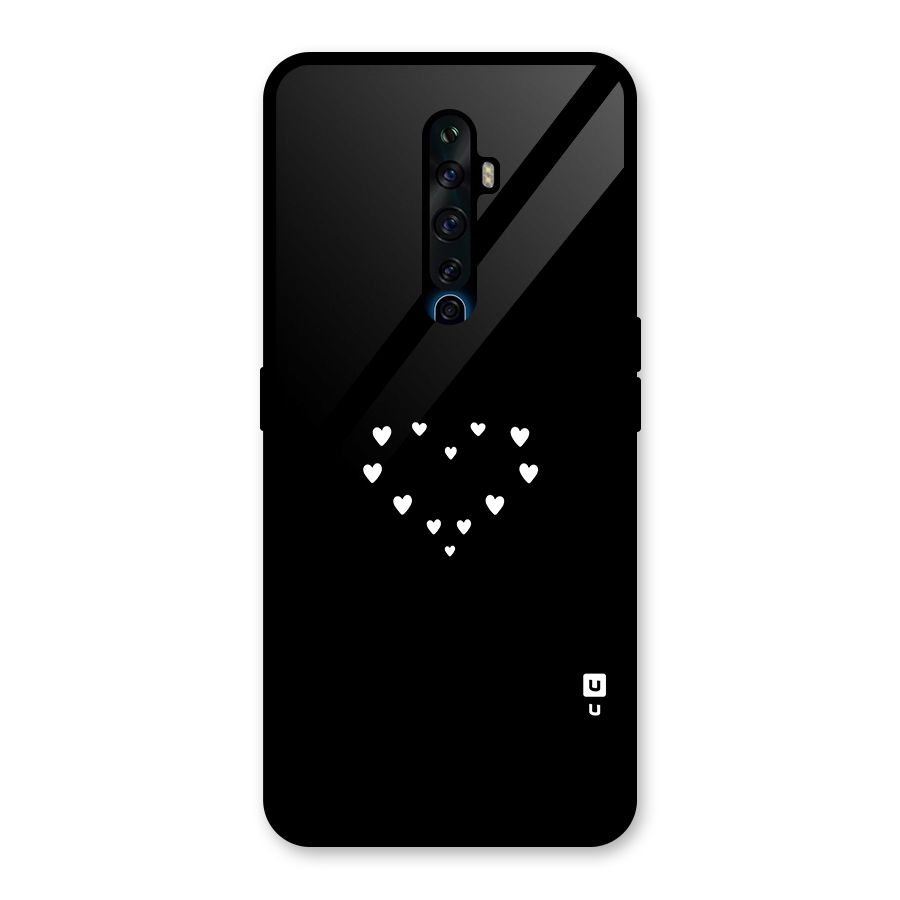 Heart of Hearts Glass Back Case for Oppo Reno2 F