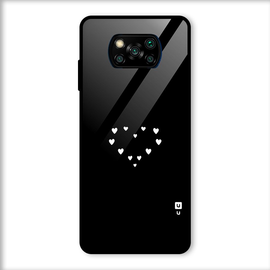 Heart of Hearts Glass Back Case for Poco X3