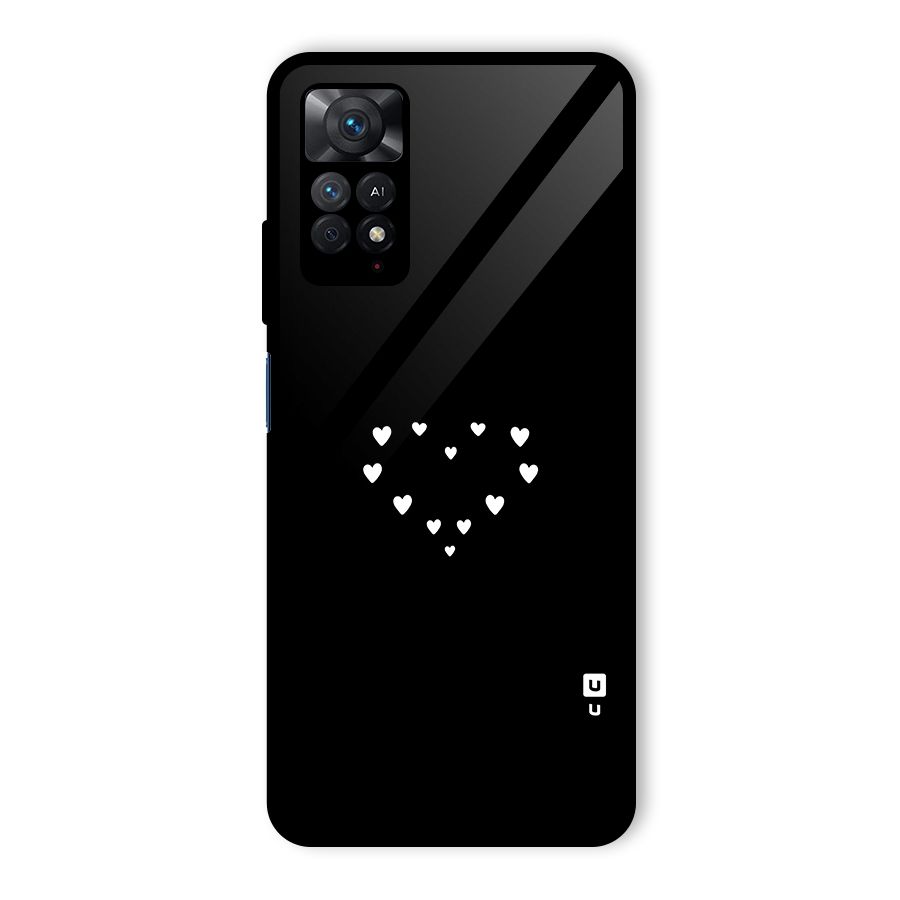 Heart of Hearts Glass Back Case for Redmi Note 11 Pro