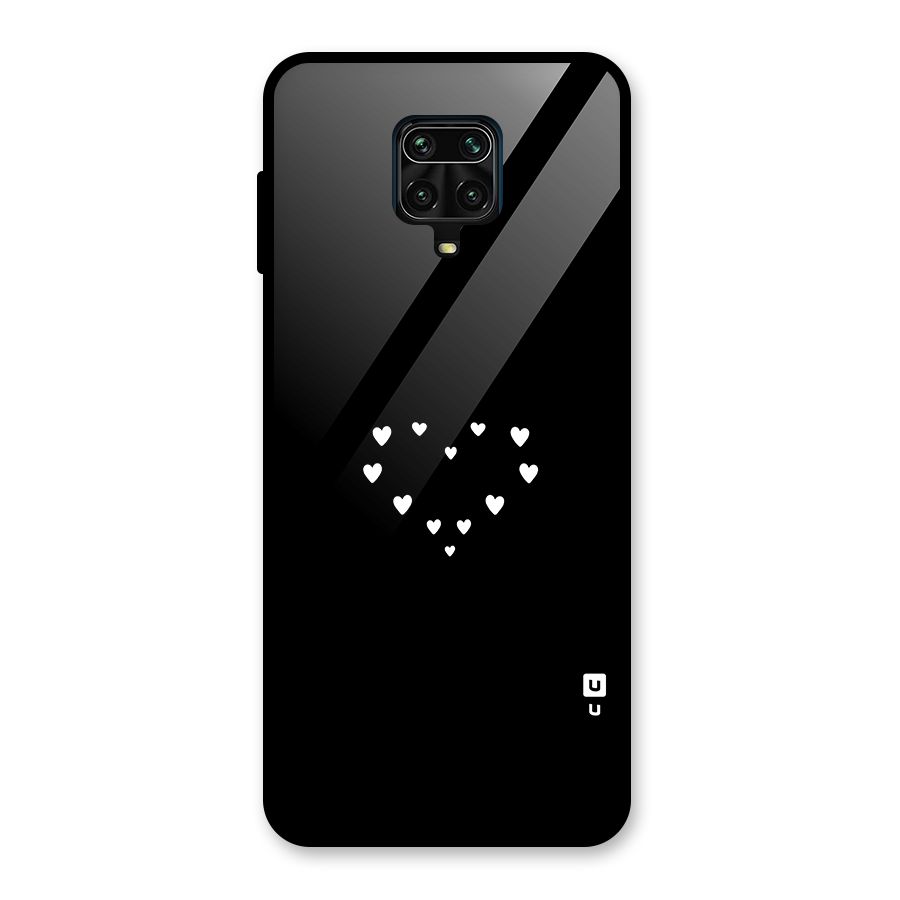 Heart of Hearts Glass Back Case for Redmi Note 9 Pro