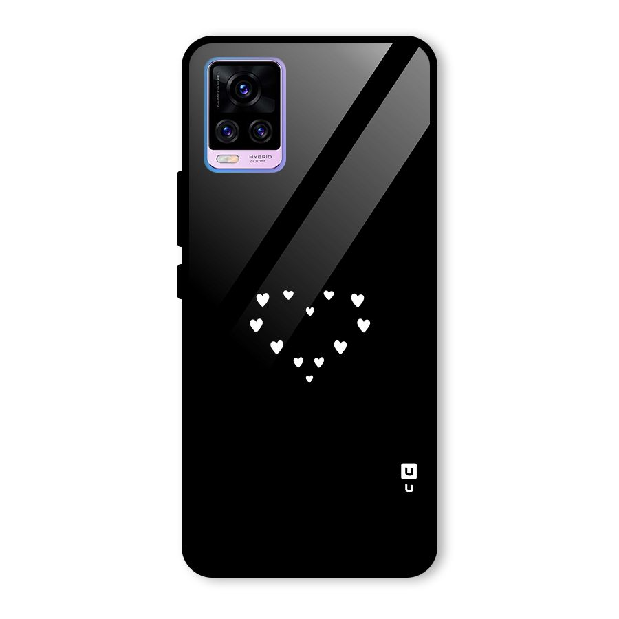 Heart of Hearts Glass Back Case for Vivo V20 Pro