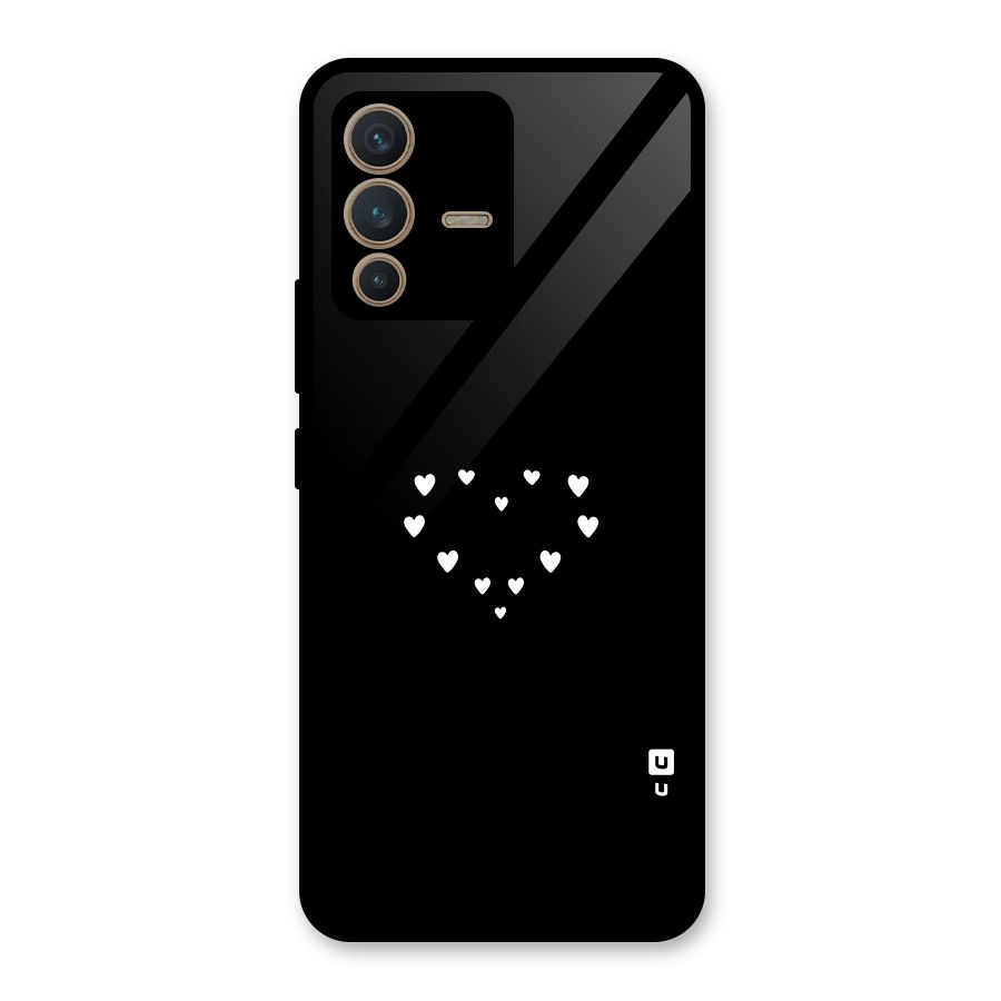 Heart of Hearts Glass Back Case for Vivo V23 5G