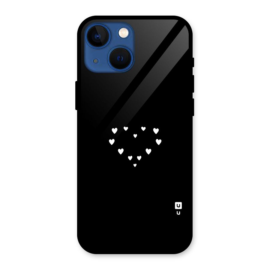 Heart of Hearts Glass Back Case for iPhone 13 Mini