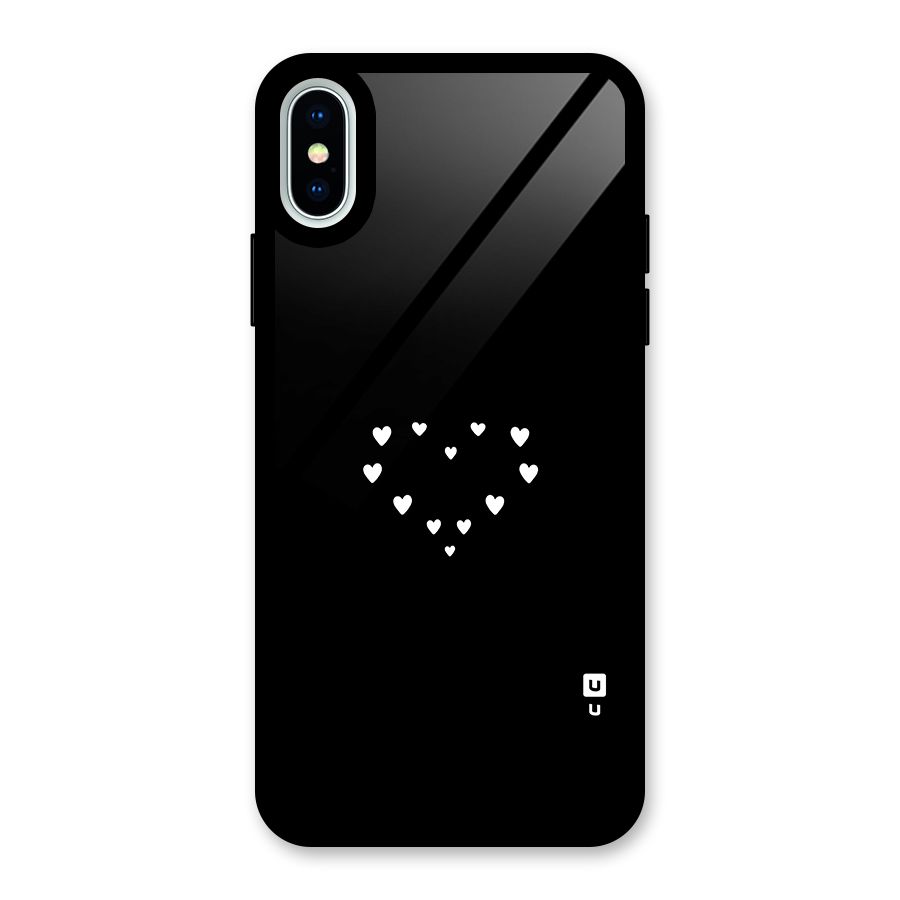 Heart of Hearts Glass Back Case for iPhone XS