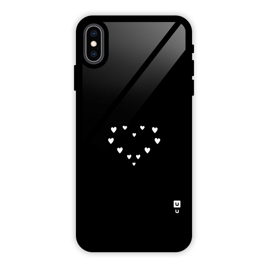 Heart of Hearts Glass Back Case for iPhone XS Max