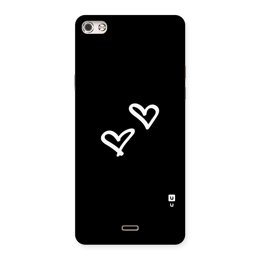 Hearts Love Back Case for Micromax Canvas Silver 5