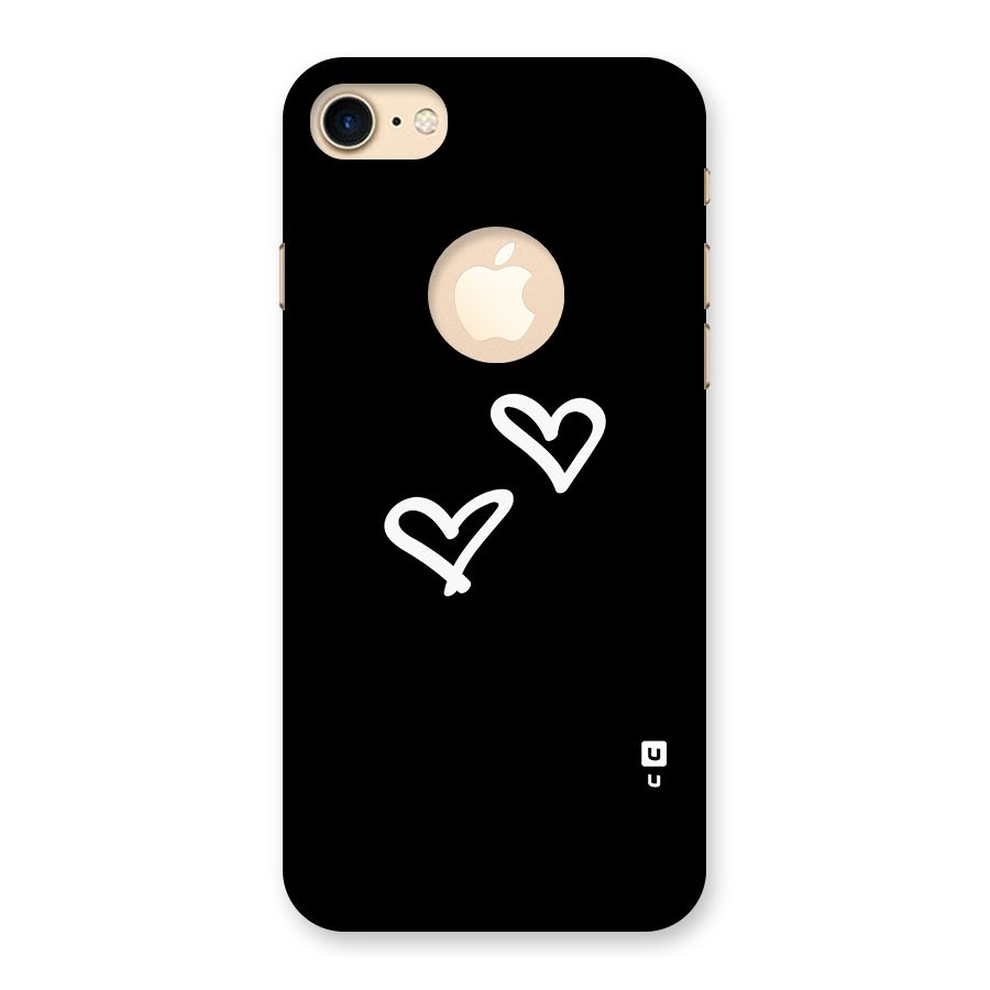 Hearts Love Back Case for iPhone 7 Logo Cut