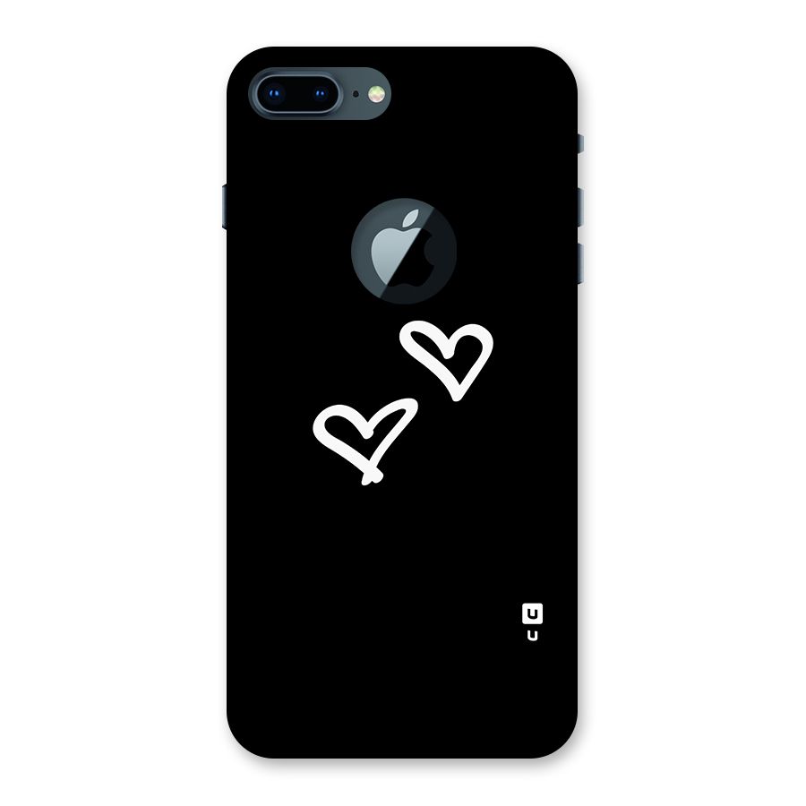 Hearts Love Back Case for iPhone 7 Plus Logo Cut