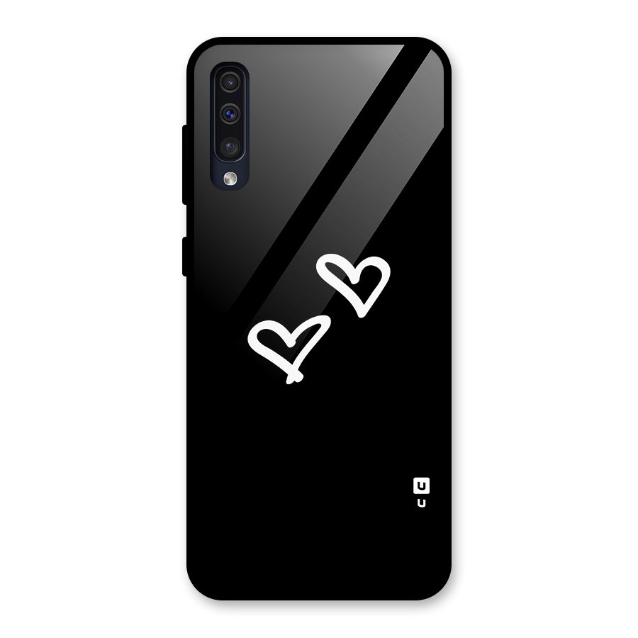 Hearts Love Glass Back Case for Galaxy A50