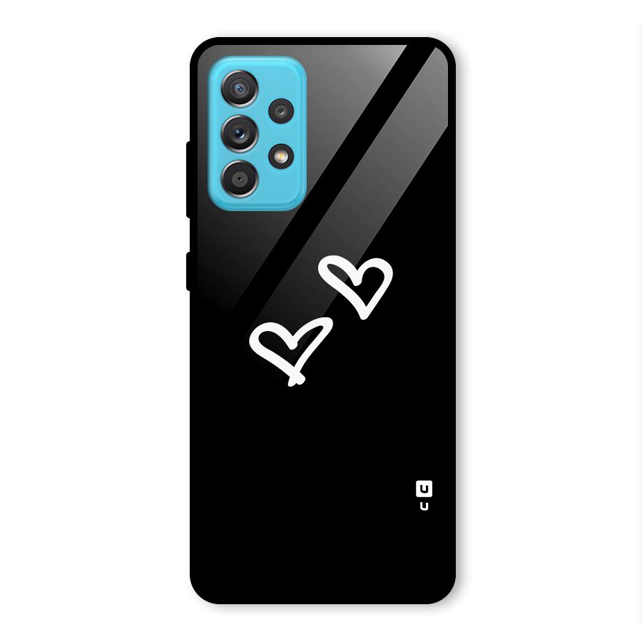 Hearts Love Glass Back Case for Galaxy A52