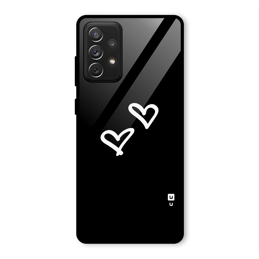 Hearts Love Glass Back Case for Galaxy A72