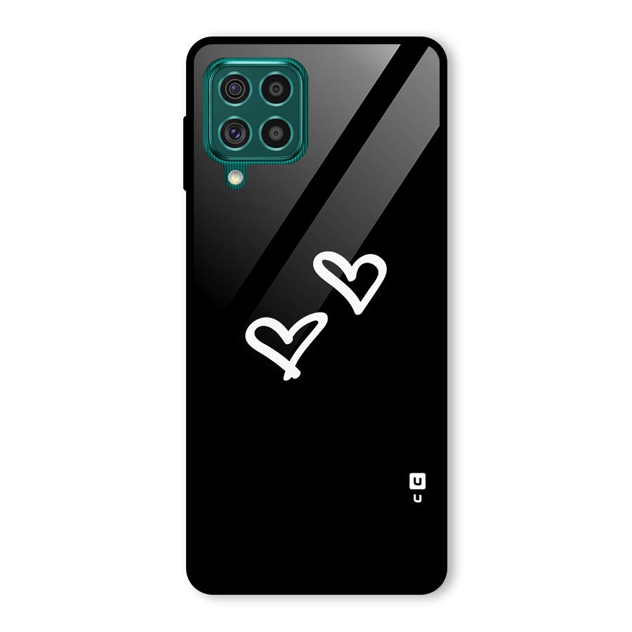 Hearts Love Glass Back Case for Galaxy F62
