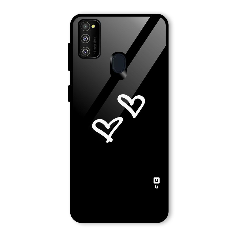 Hearts Love Glass Back Case for Galaxy M30s