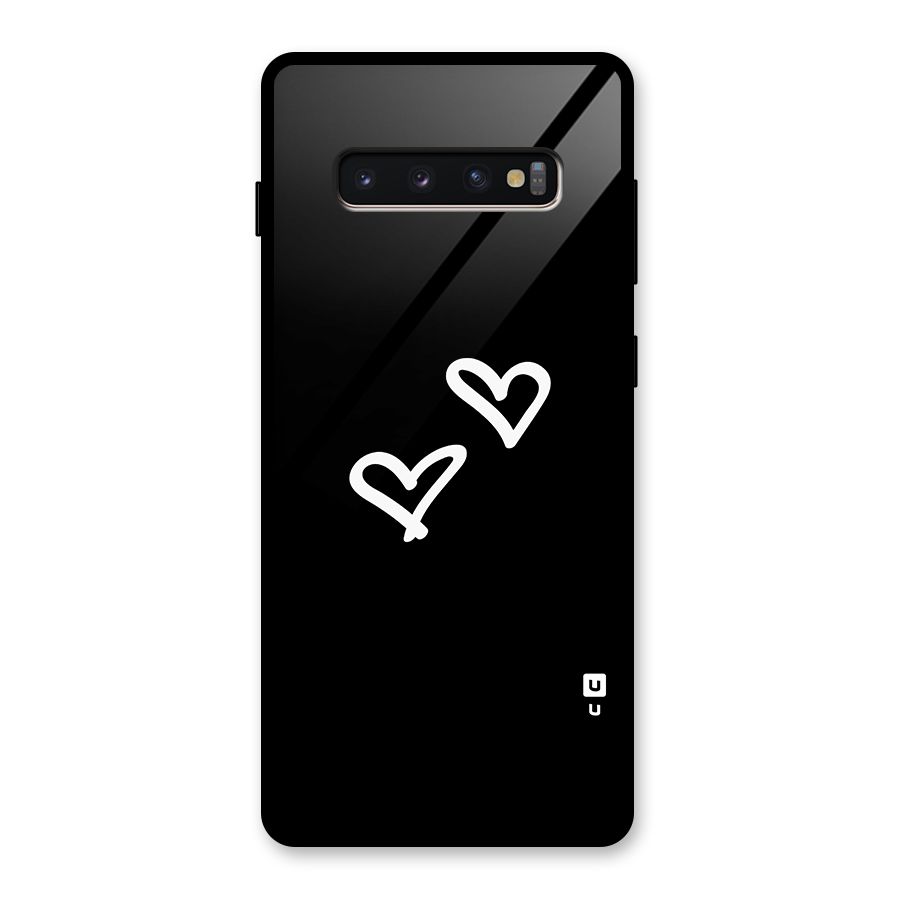 Hearts Love Glass Back Case for Galaxy S10 Plus