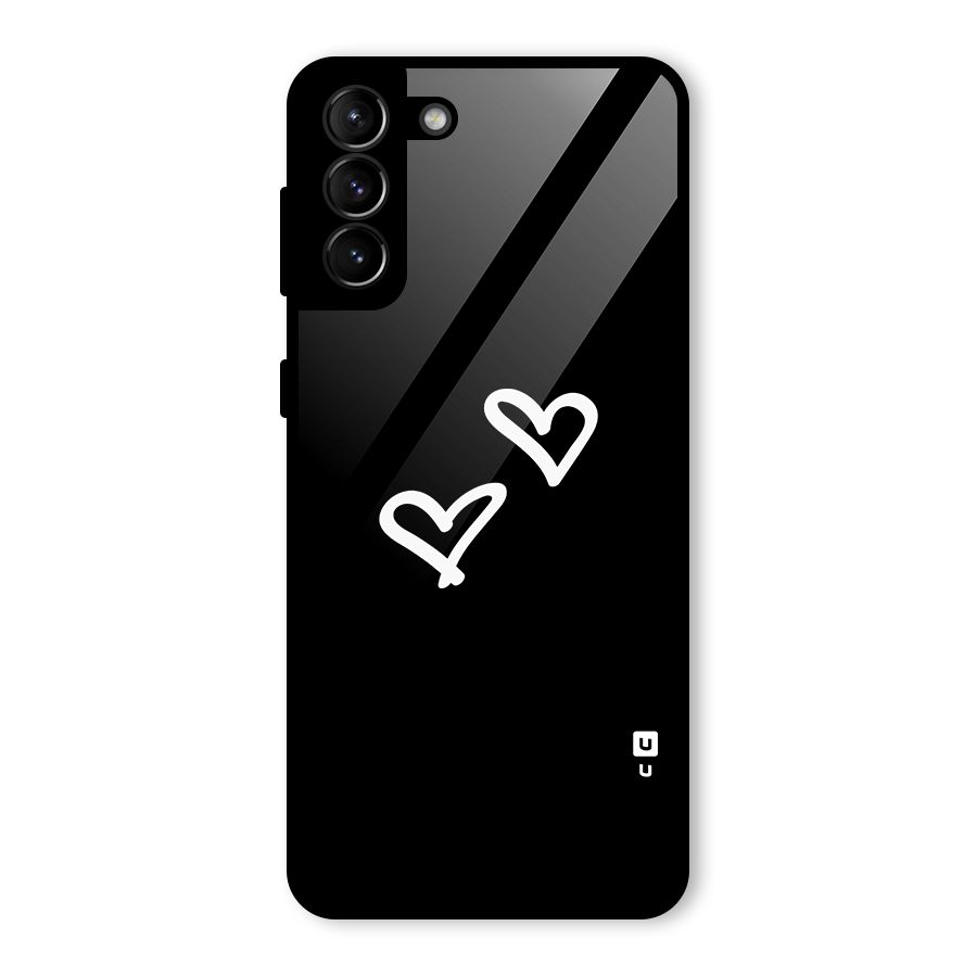 Hearts Love Glass Back Case for Galaxy S21 Plus