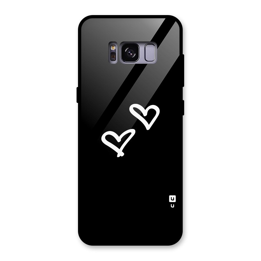 Hearts Love Glass Back Case for Galaxy S8