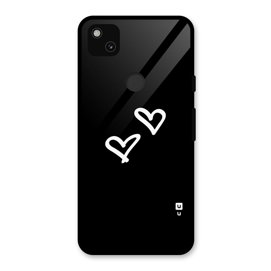 Hearts Love Glass Back Case for Google Pixel 4a