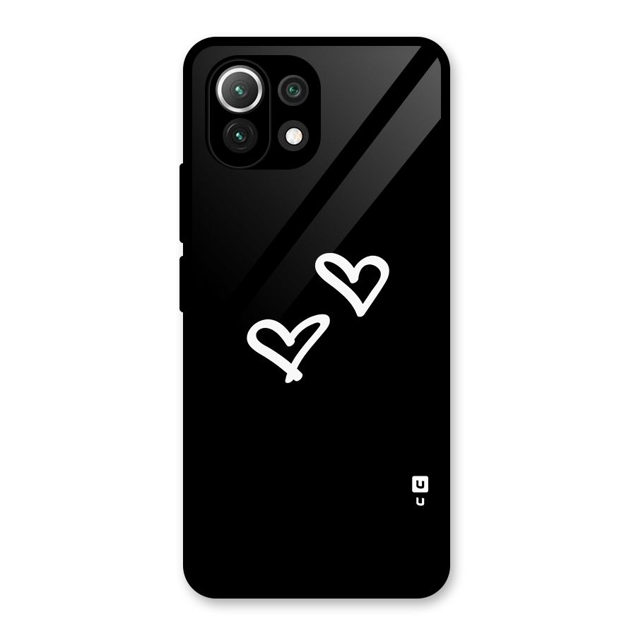 Hearts Love Glass Back Case for Mi 11 Lite NE 5G