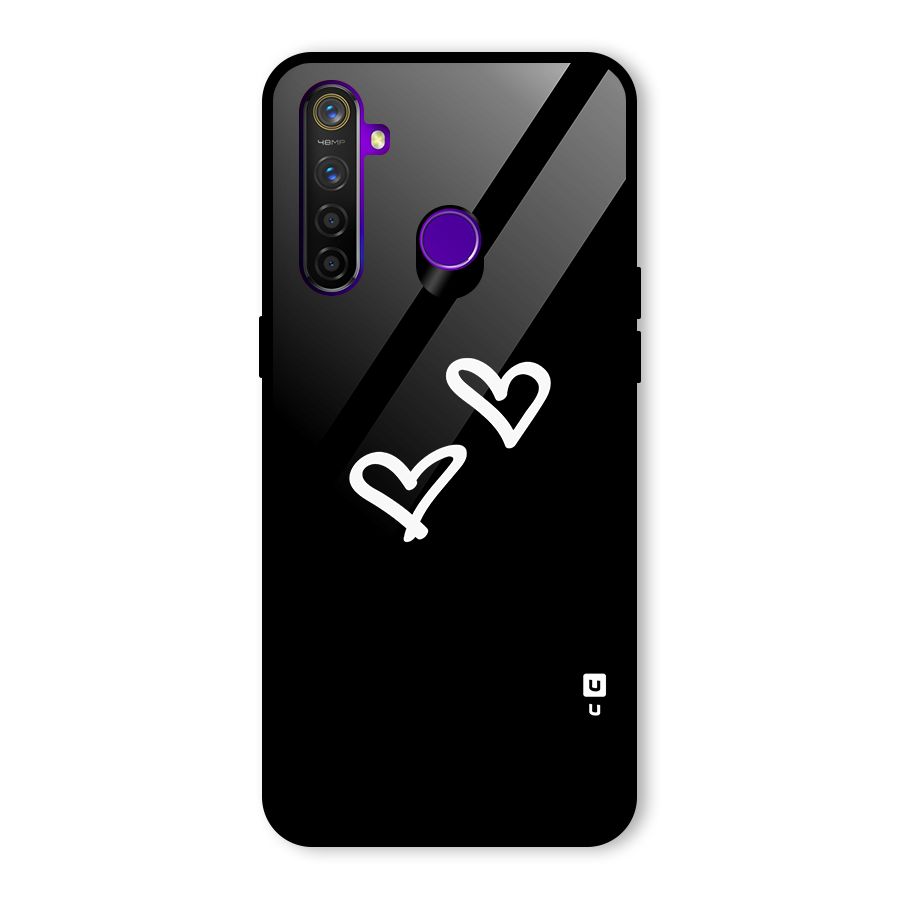 Hearts Love Glass Back Case for Realme 5 Pro