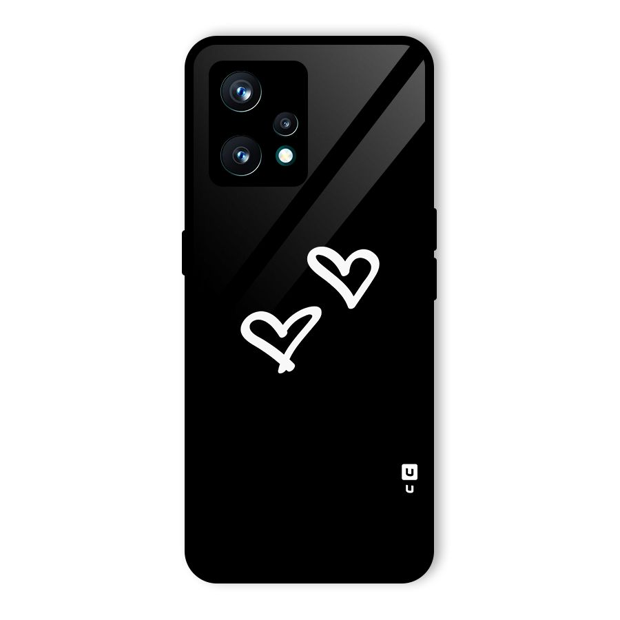 Hearts Love Glass Back Case for Realme 9