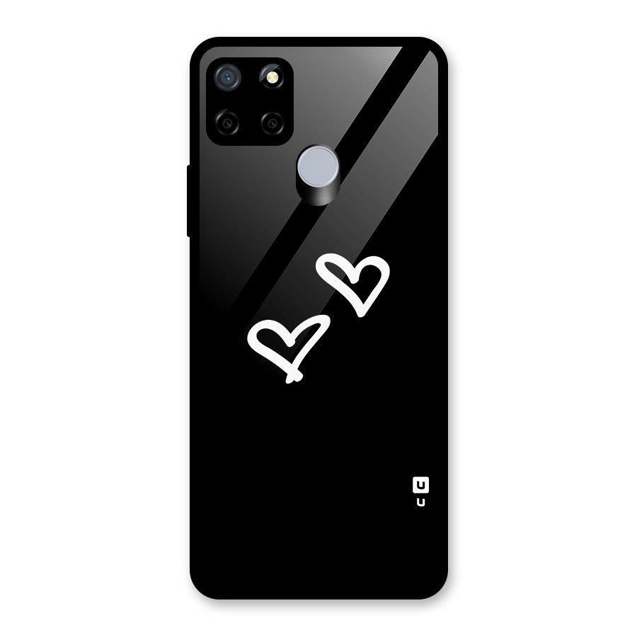 Hearts Love Glass Back Case for Realme C12