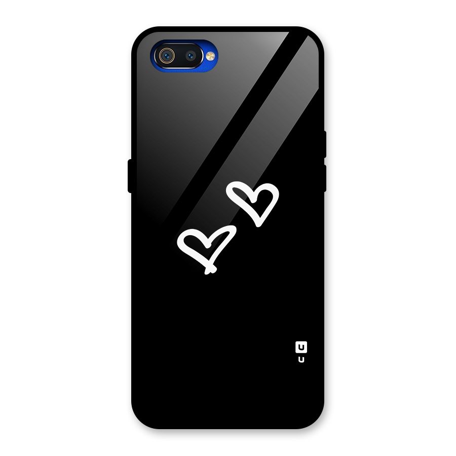 Hearts Love Glass Back Case for Realme C2