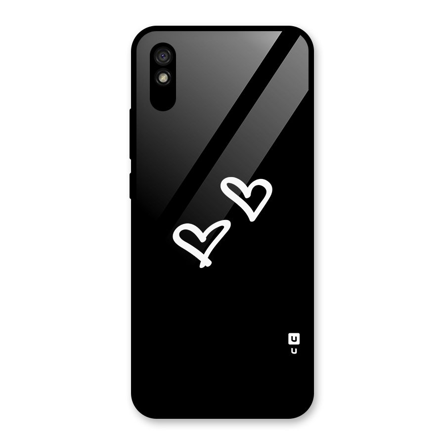 Hearts Love Glass Back Case for Redmi 9i