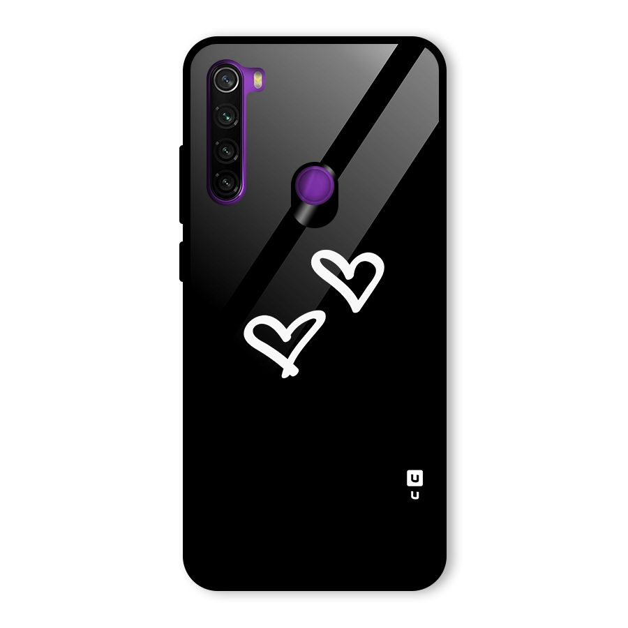 Hearts Love Glass Back Case for Redmi Note 8