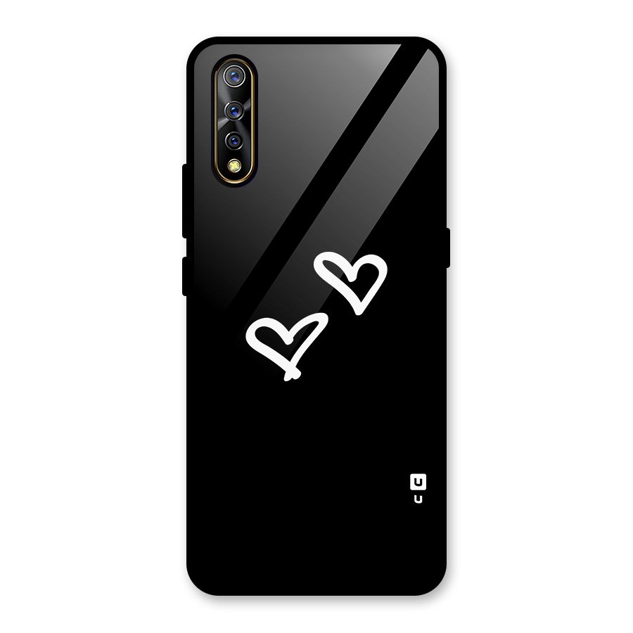Hearts Love Glass Back Case for Vivo S1