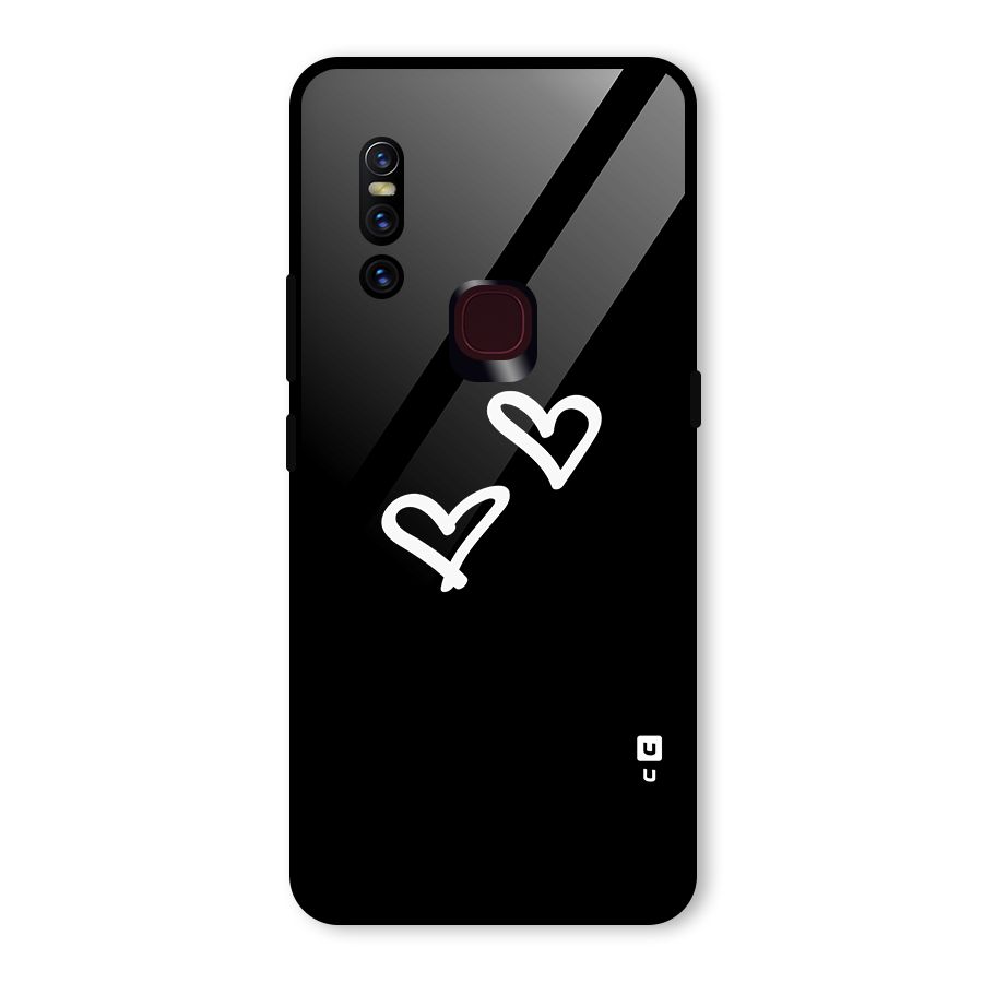Hearts Love Glass Back Case for Vivo V15