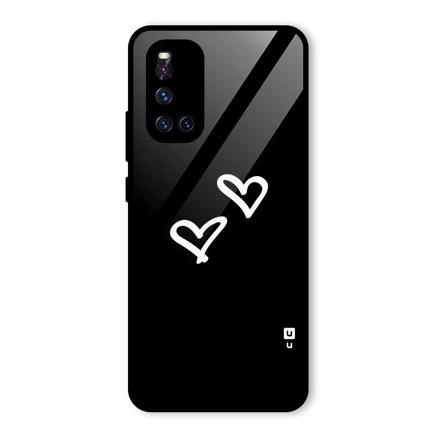 Hearts Love Glass Back Case for Vivo V19