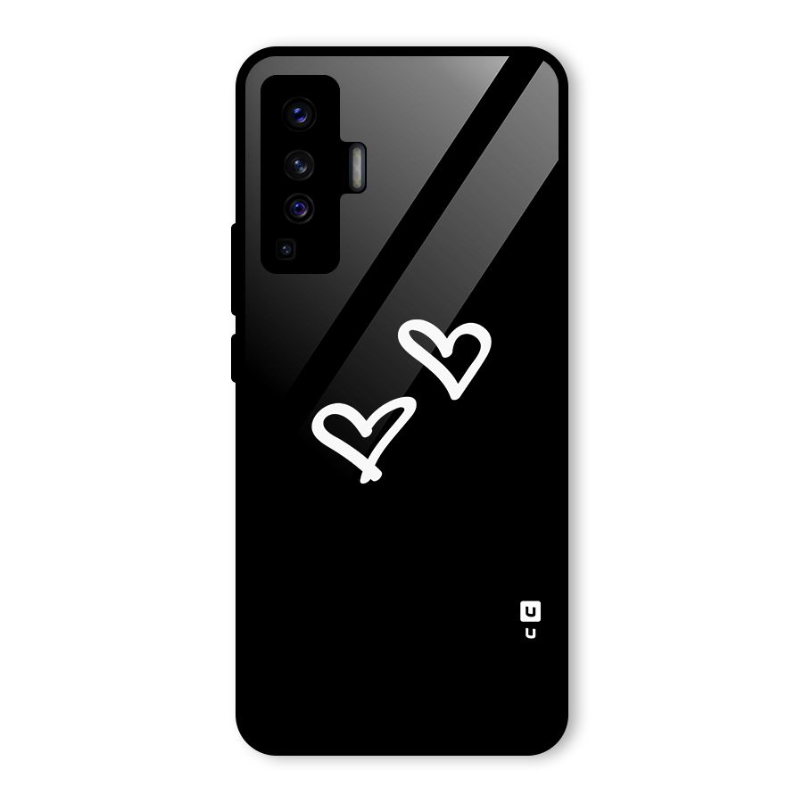 Hearts Love Glass Back Case for Vivo X50