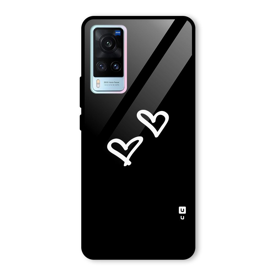 Hearts Love Glass Back Case for Vivo X60