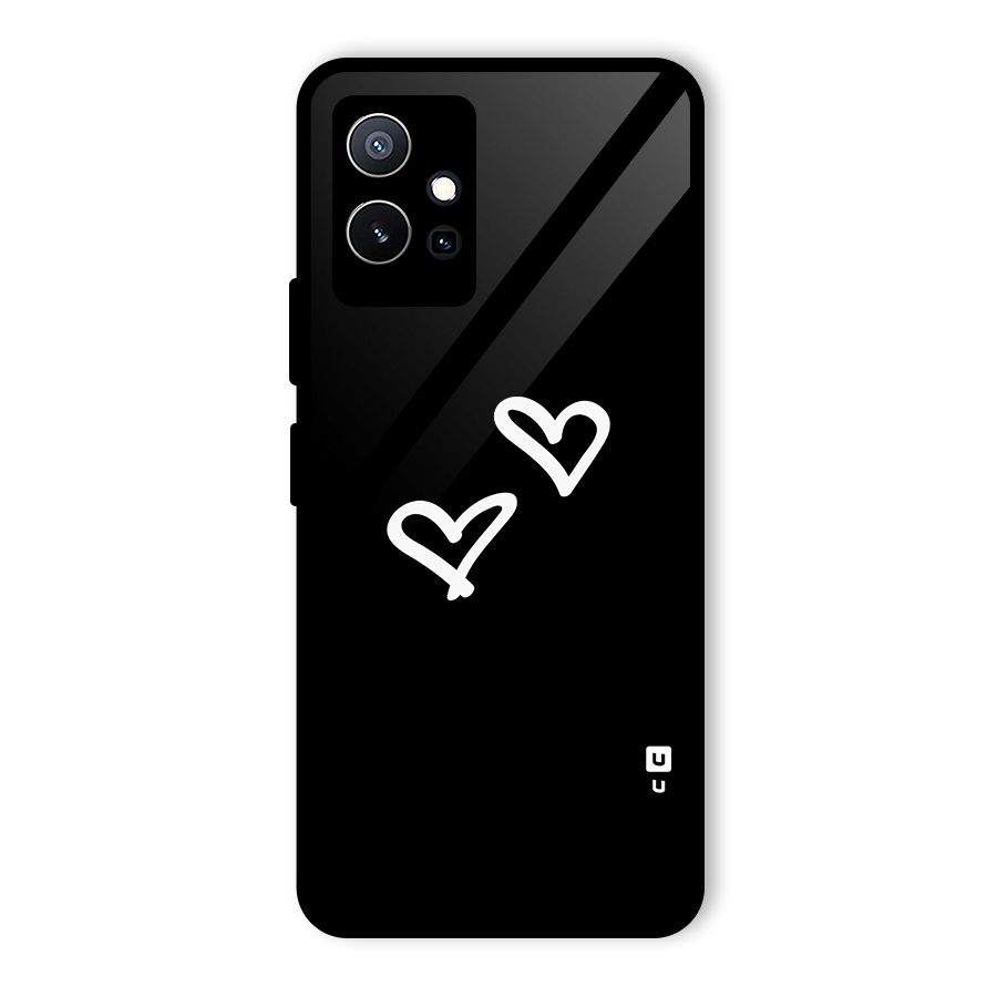 Hearts Love Glass Back Case for Vivo Y75 5G