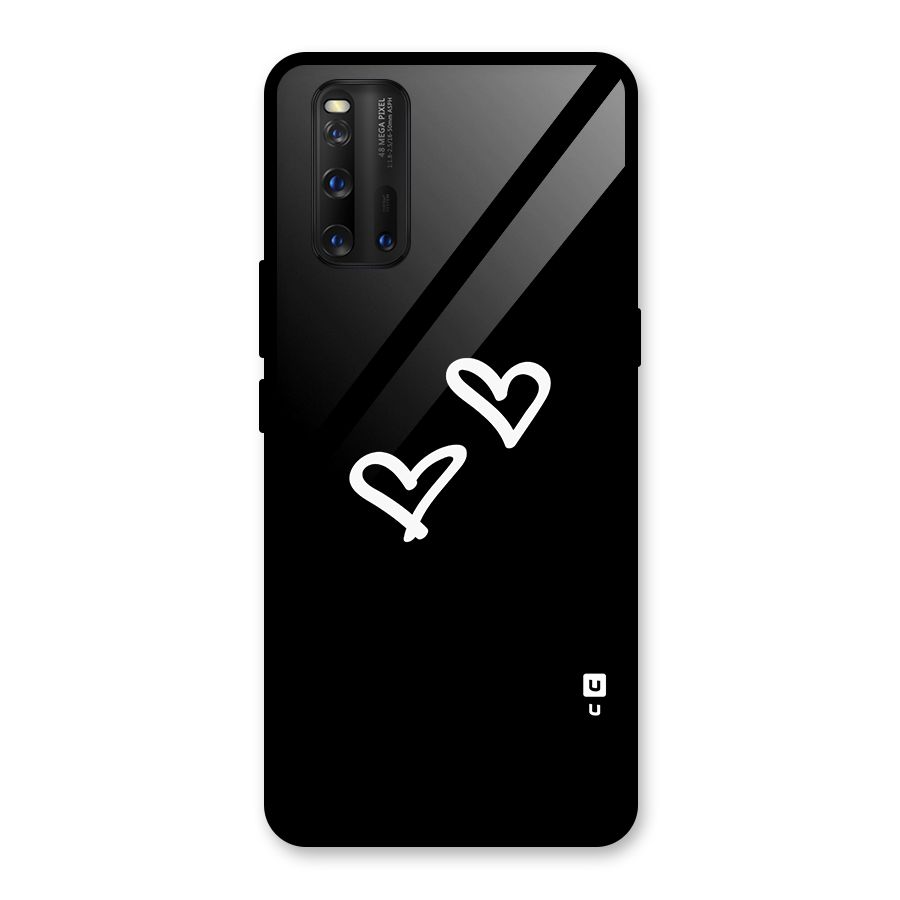 Hearts Love Glass Back Case for Vivo iQOO 3