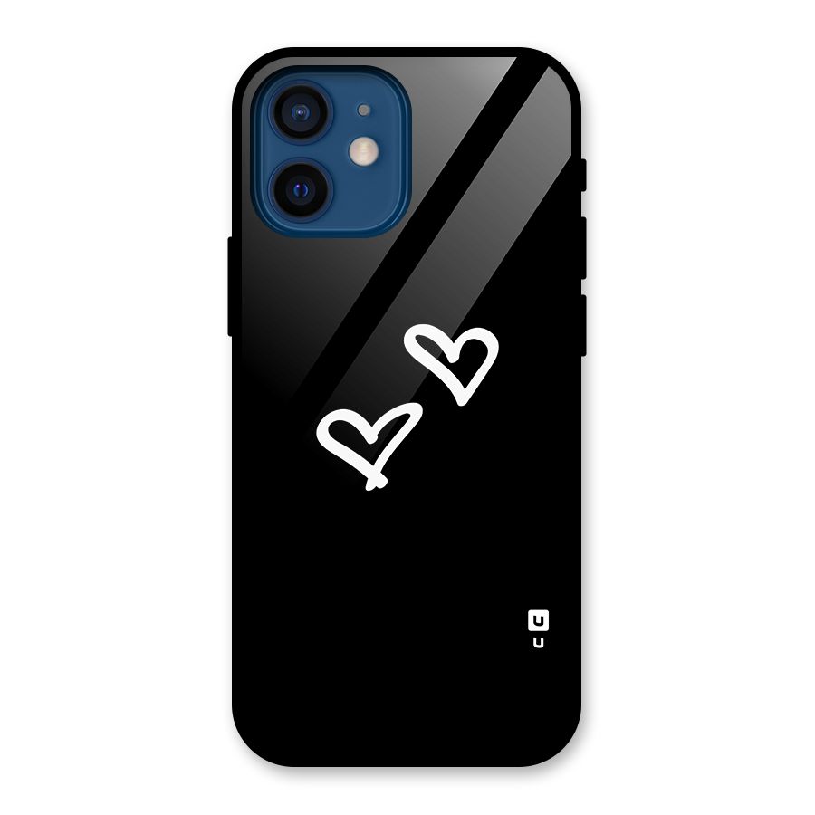 Hearts Love Glass Back Case for iPhone 12 Mini