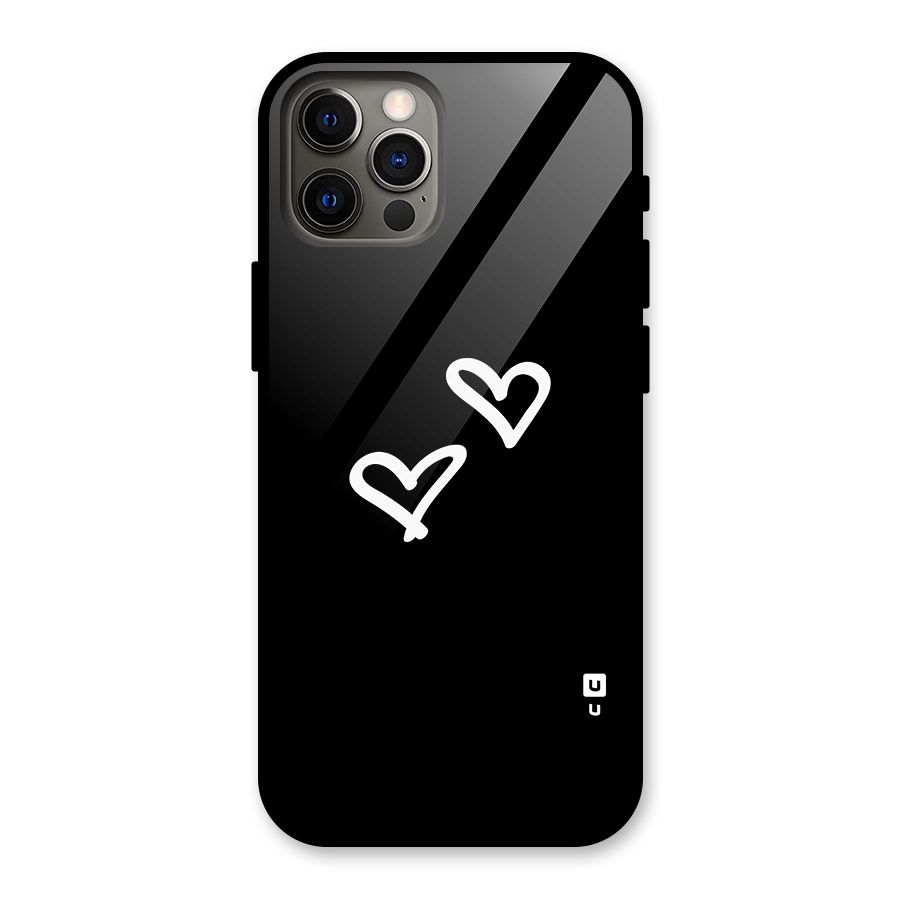 Hearts Love Glass Back Case for iPhone 12 Pro