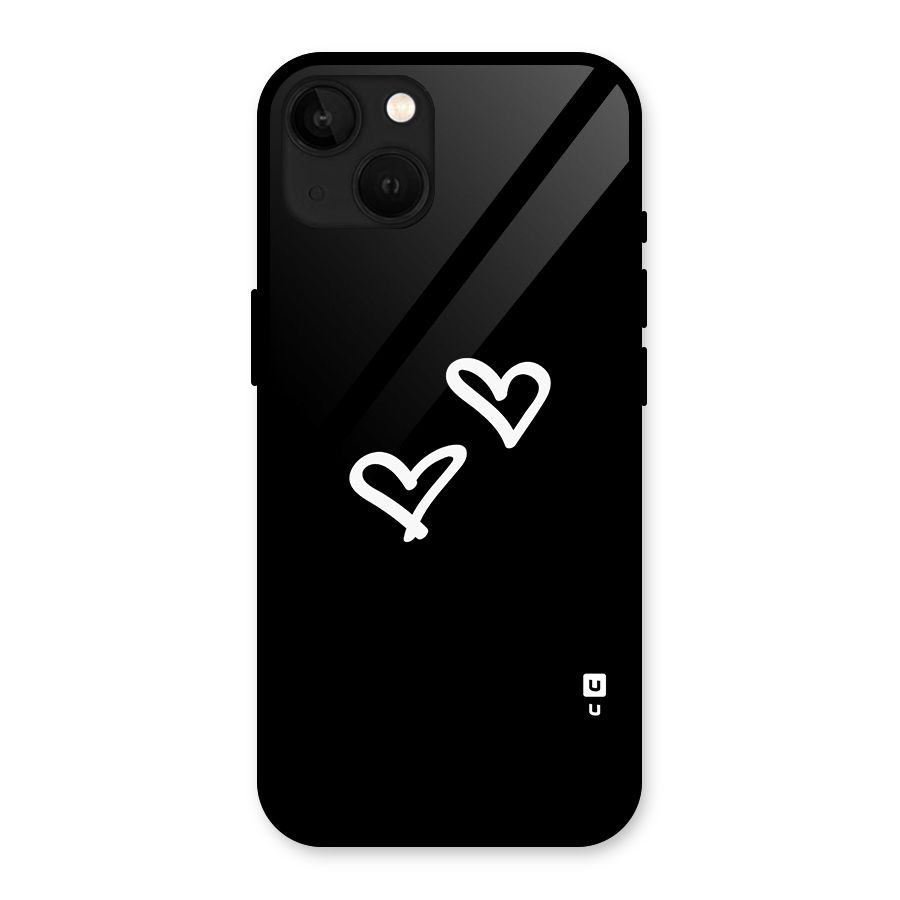 Hearts Love Glass Back Case for iPhone 13