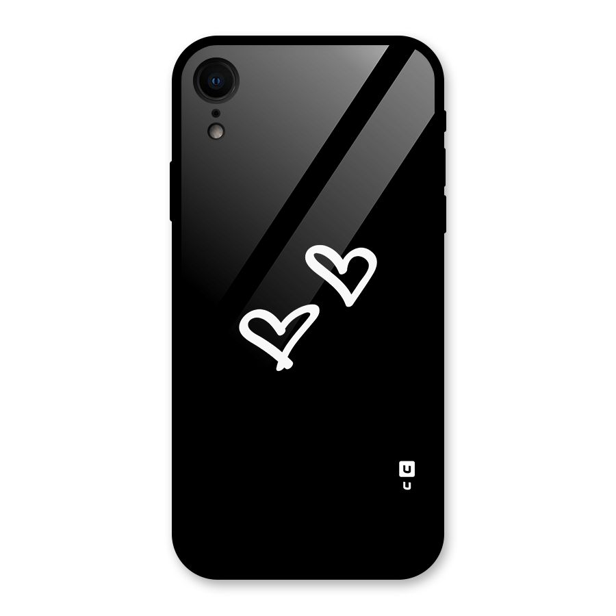 Hearts Love Glass Back Case for iPhone XR