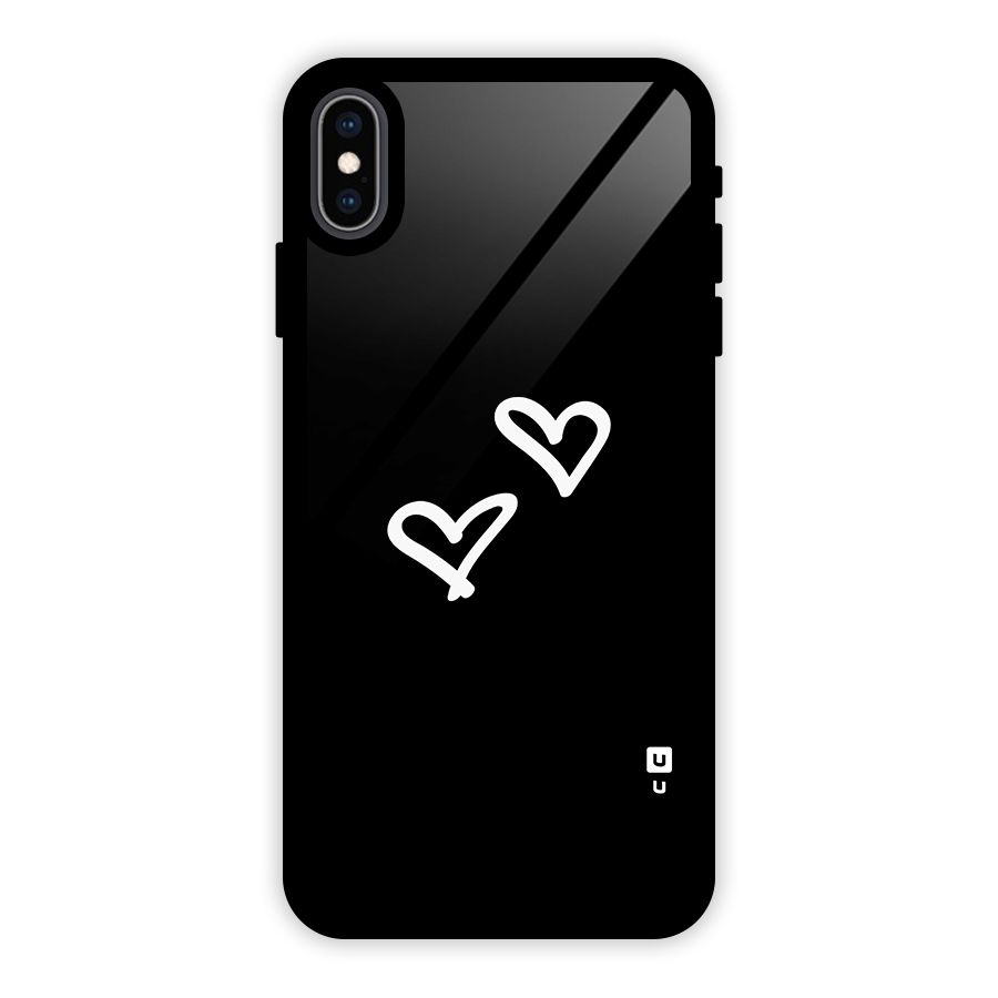 Hearts Love Glass Back Case for iPhone XS Max
