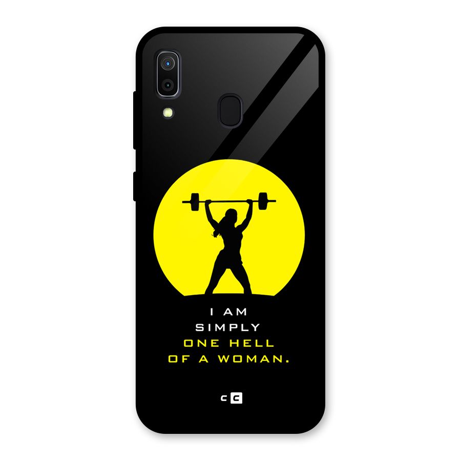 Hell Women Glass Back Case for Galaxy A30