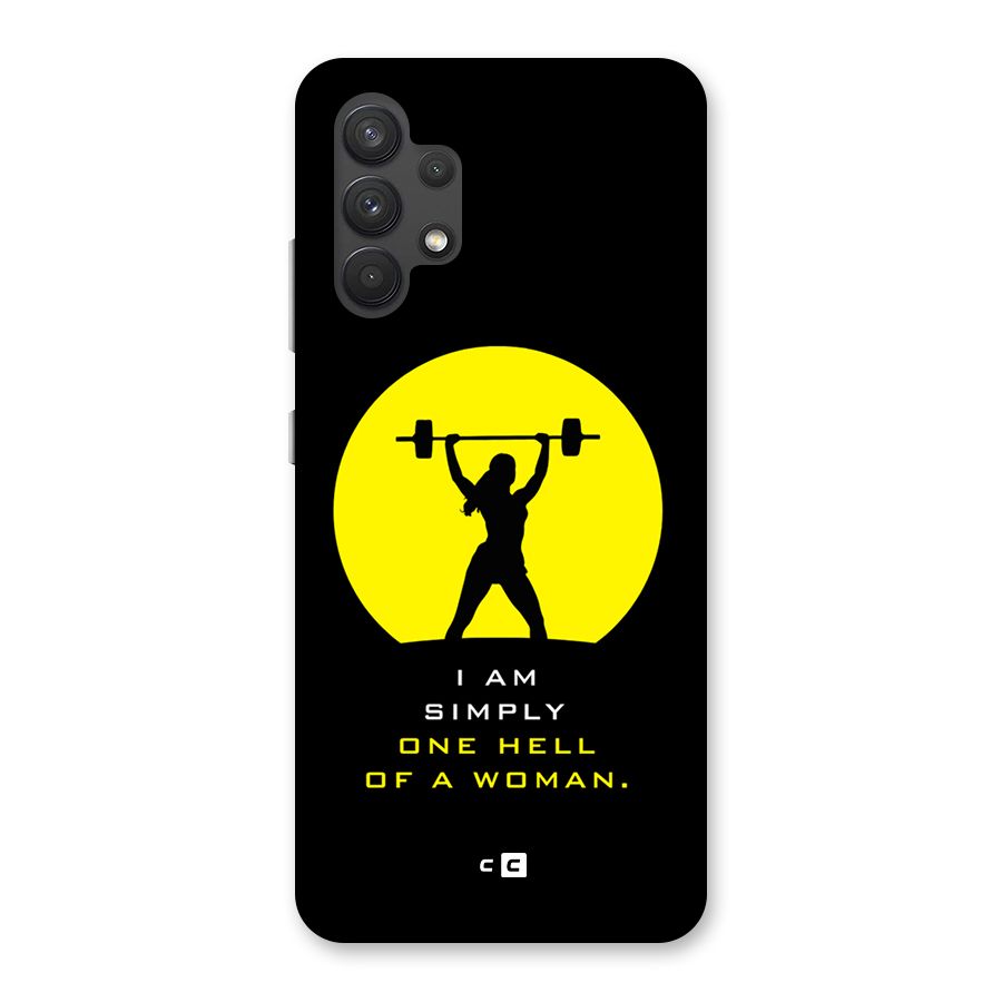 Hell Women Glass Back Case for Galaxy A32