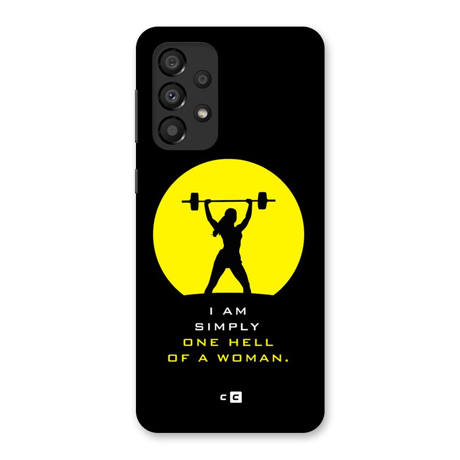 Hell Women Glass Back Case for Galaxy A33 5G