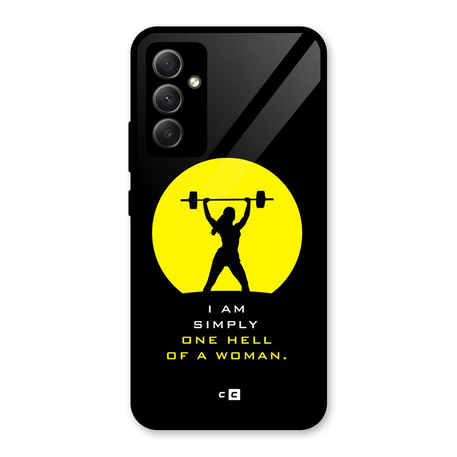 Hell Women Glass Back Case for Galaxy A34